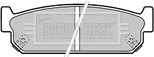 BORG & BECK Комплект тормозных колодок, дисковый тормоз BBP1599